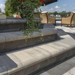 Fullnose Edger Coping stone on stairs